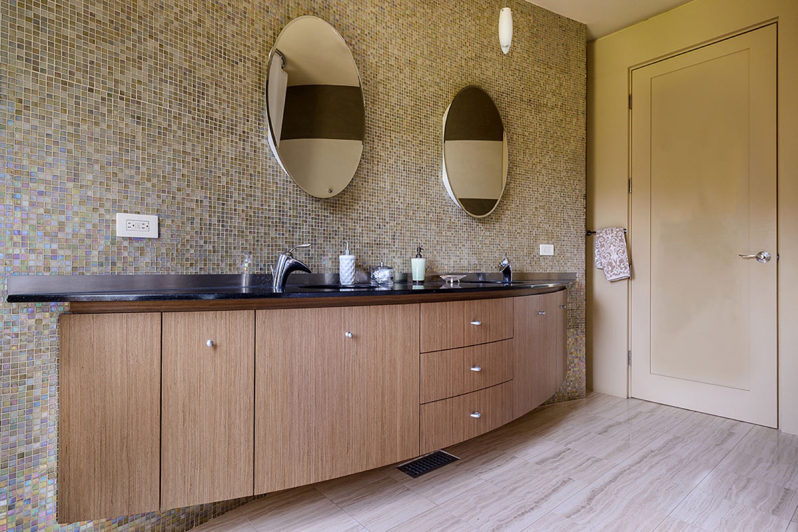 Finish work photographed at the completed Sonoma County project